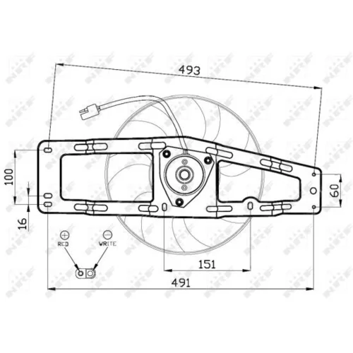 Ventilátor chladenia motora 47476 /NRF/ - obr. 2
