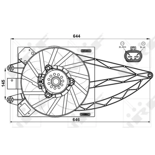 Ventilátor chladenia motora 47541 /NRF/ - obr. 2