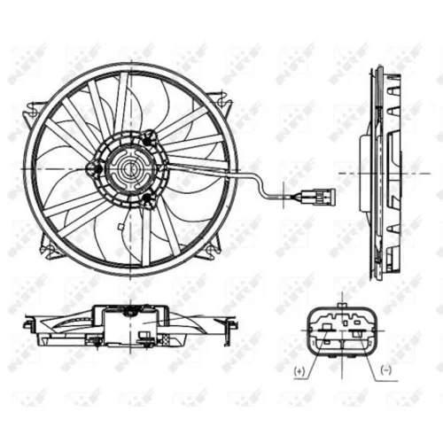 Ventilátor chladenia motora 47665 /NRF/ - obr. 4