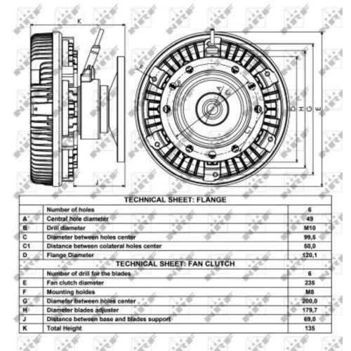 Spojka ventilátora chladenia 49016 /NRF/ - obr. 4
