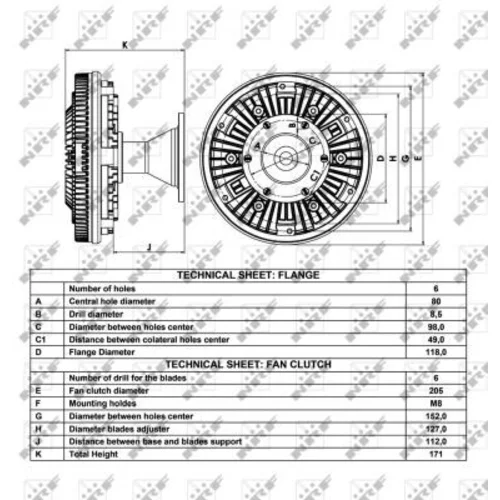 Spojka ventilátora chladenia 49059 /NRF/ - obr. 4