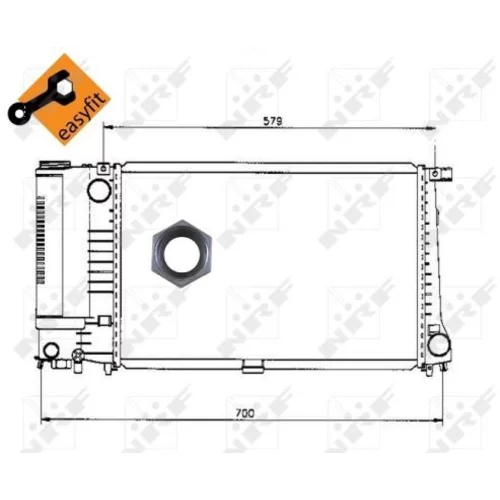 Chladič motora 50568 /NRF/ - obr. 5