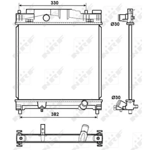 Chladič motora 53072 /NRF/ - obr. 4