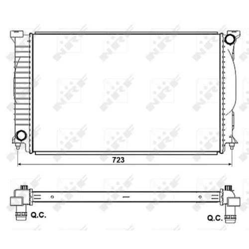 Chladič motora 53093 /NRF/ - obr. 4