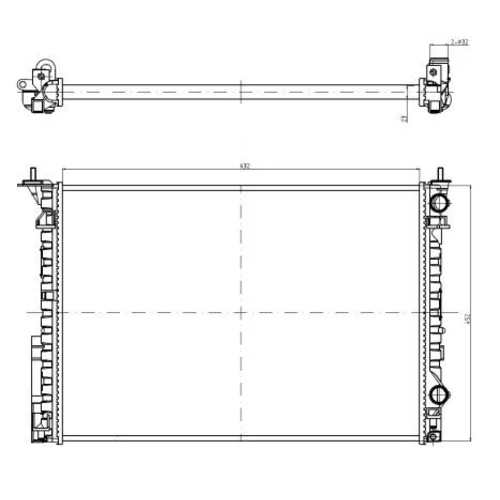 Chladič motora 58242A /NRF/ - obr. 4