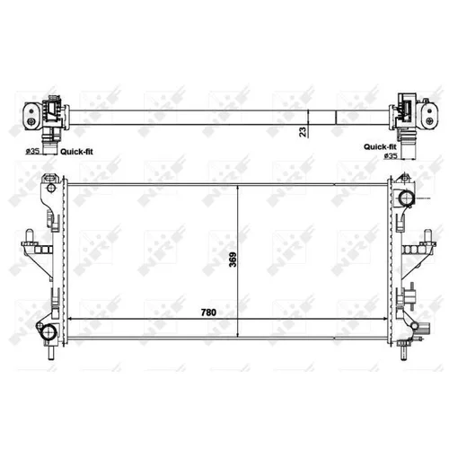 Chladič motora 58424 /NRF/ - obr. 4