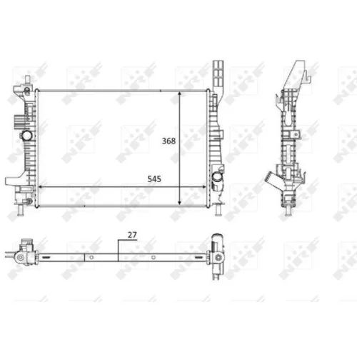 Chladič motora 58650 /NRF/ - obr. 4