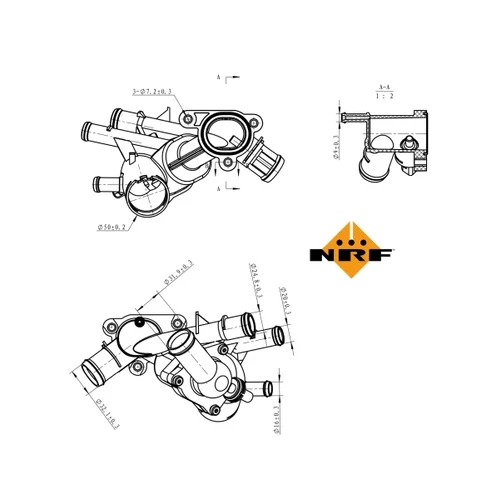 Termostat chladenia 725121 /NRF/ - obr. 4