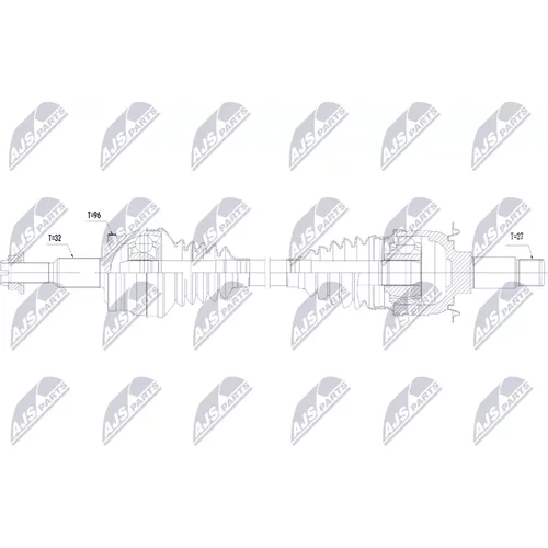 Hnací hriadeľ NPW-CH-184 /NTY/ - obr. 1