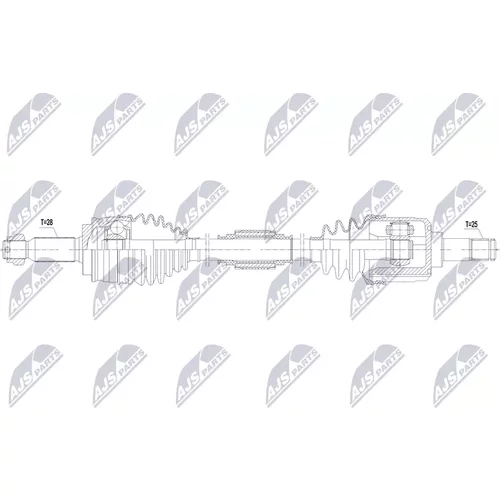 Hnací hriadeľ NPW-MS-136 /NTY/ - obr. 1