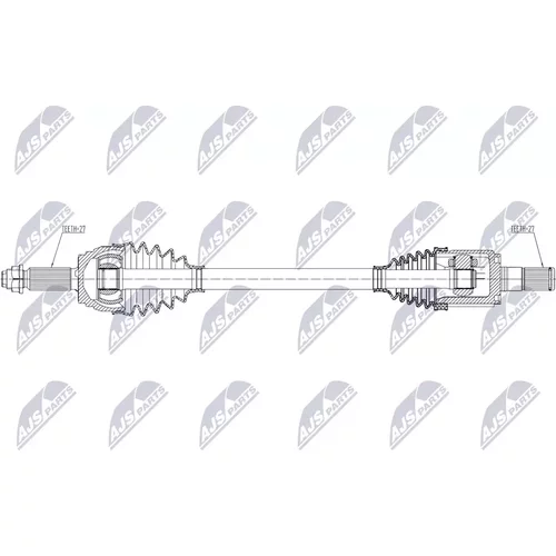 Hnací hriadeľ NPW-HY-686 /NTY/ - obr. 1