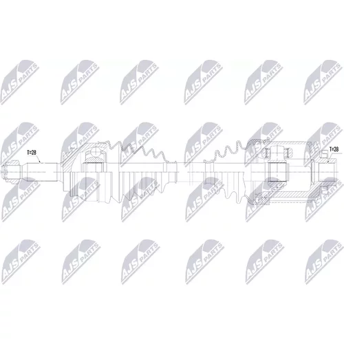 Hnací hriadeľ NPW-CH-185 /NTY/ - obr. 1