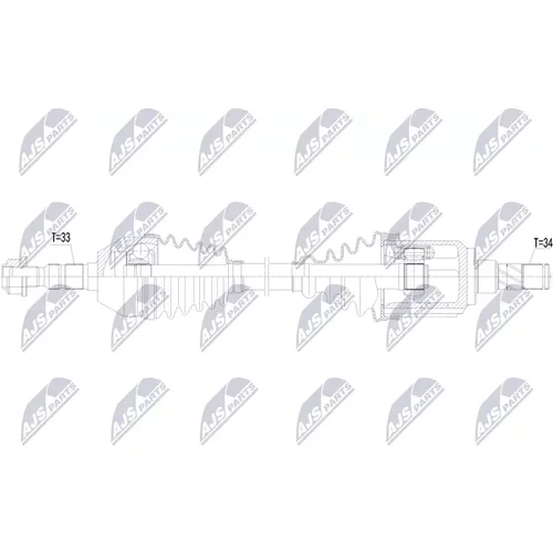 Hnací hriadeľ NPW-PL-192 /NTY/ - obr. 1
