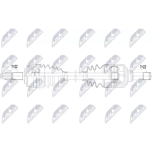 Hnací hriadeľ NTY NPW-FT-120