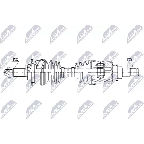 Hnací hriadeľ NPW-SU-097 /NTY/ - obr. 1