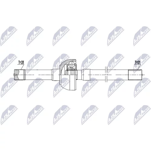 Hnací hriadeľ NTY NPW-NS-214