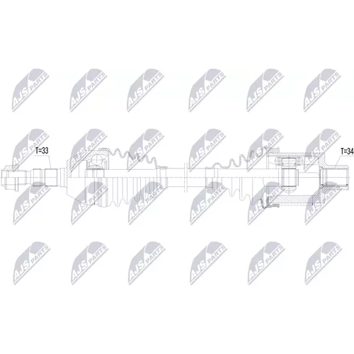 Hnací hriadeľ NPW-PL-191 /NTY/ - obr. 1