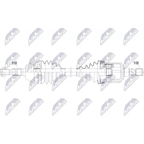 Hnací hriadeľ NPW-PL-196 /NTY/ - obr. 1