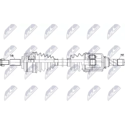 Hnací hriadeľ NTY NPW-RE-290