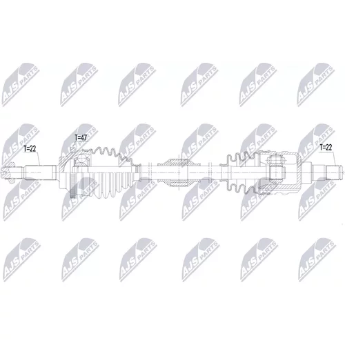 Hnací hriadeľ NPW-DW-079 /NTY/ - obr. 1