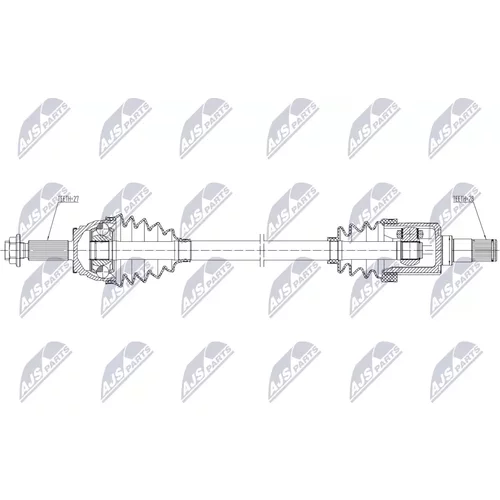Hnací hriadeľ NPW-HY-681 /NTY/ - obr. 1