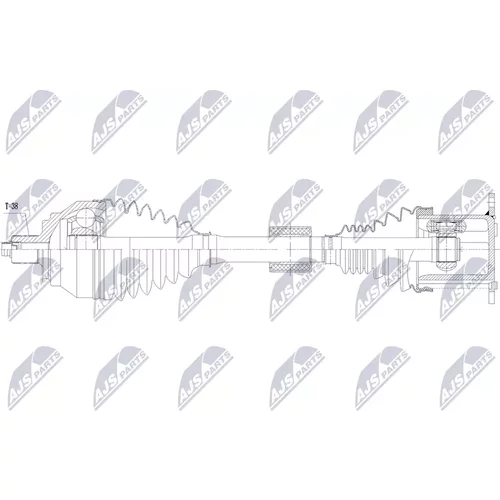Hnací hriadeľ NPW-AU-117 /NTY/ - obr. 1