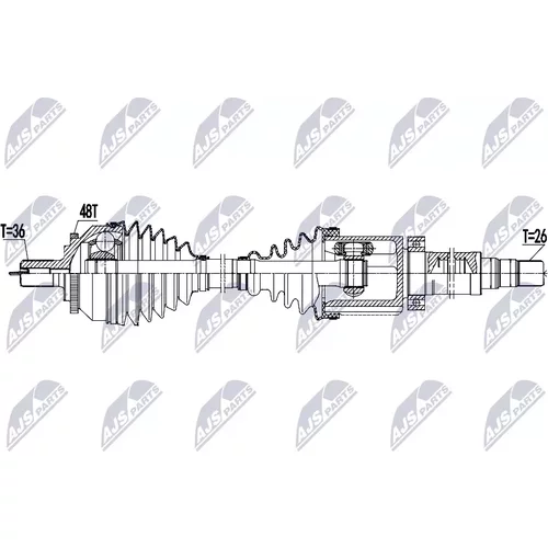 Hnací hriadeľ NPW-VV-185 /NTY/ - obr. 1