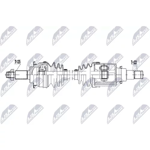 Hnací hriadeľ NPW-SU-096 /NTY/ - obr. 1
