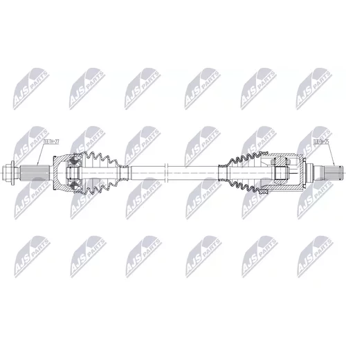Hnací hriadeľ NPW-HY-684 /NTY/ - obr. 1