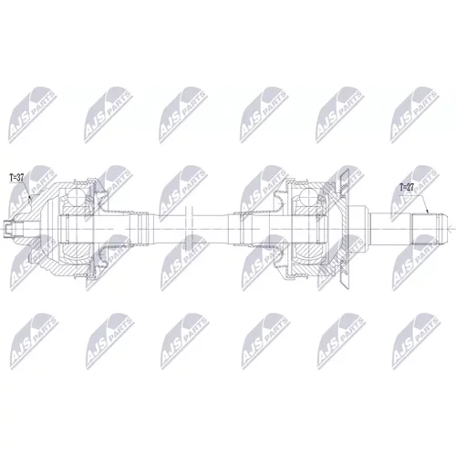 Hnací hriadeľ NPW-BM-263 /NTY/ - obr. 1