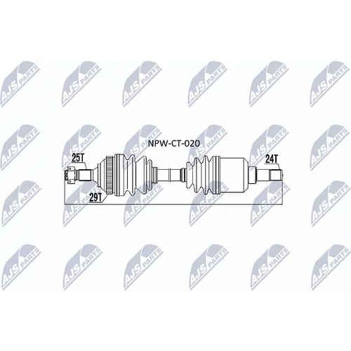 Hnací hriadeľ NTY NPW-CT-020