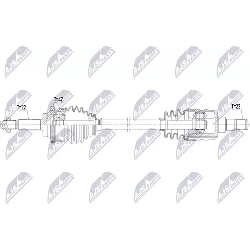 Hnací hriadeľ NPW-DW-078 /NTY/ - obr. 1
