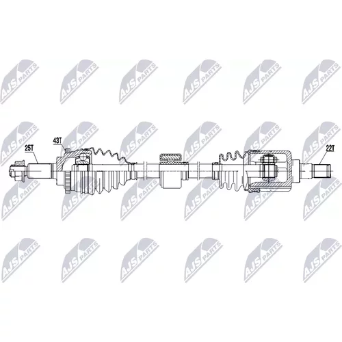 Hnací hriadeľ NPW-SU-090 /NTY/ - obr. 1