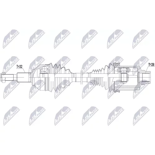 Hnací hriadeľ NPW-CH-186 /NTY/ - obr. 1