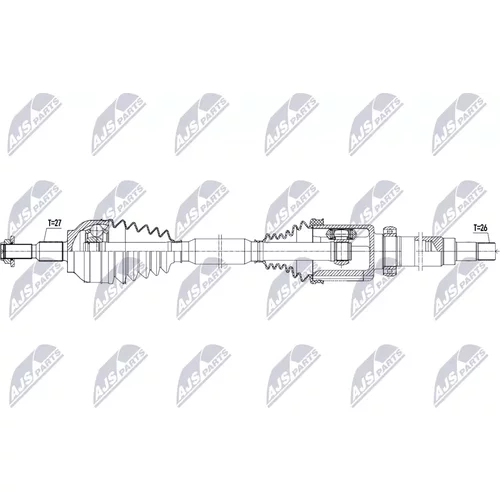 Hnací hriadeľ NTY NPW-FR-234
