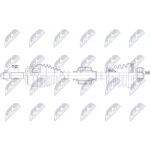 Hnací hriadeľ NPW-FT-119 /NTY/ - obr. 1