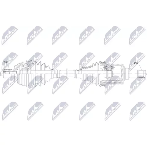 Hnací hriadeľ NPW-AU-119 /NTY/ - obr. 1