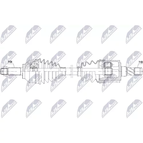 Hnací hriadeľ NPW-BM-266 /NTY/ - obr. 1