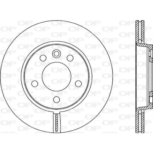 Brzdový kotúč OPEN PARTS BDA2062.20