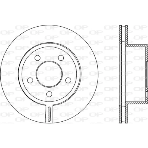 Brzdový kotúč OPEN PARTS BDA2089.20
