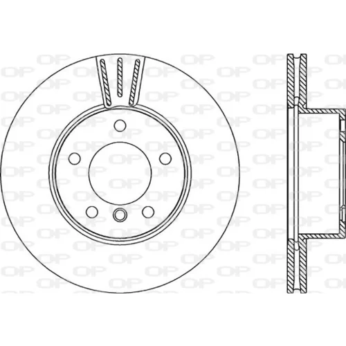 Brzdový kotúč OPEN PARTS BDA2275.20