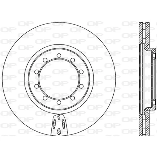 Brzdový kotúč BDA2319.20 (OPEN PARTS)