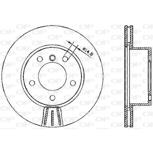 Brzdový kotúč OPEN PARTS BDA2328.20