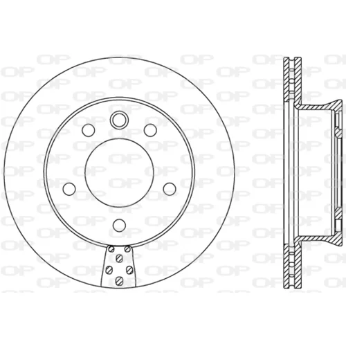 Brzdový kotúč OPEN PARTS BDA2488.20