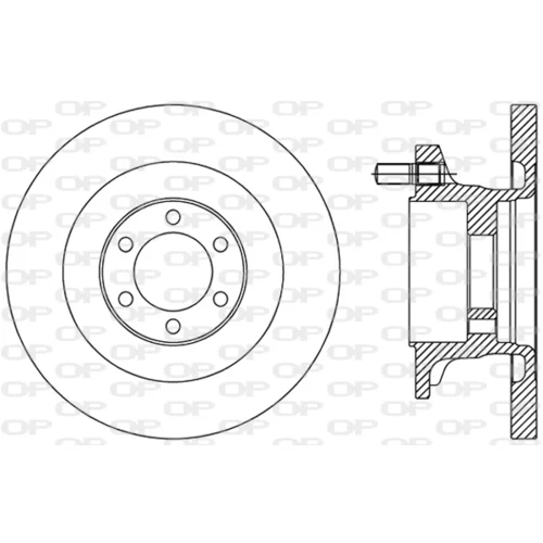 Brzdový kotúč OPEN PARTS BDA2494.10