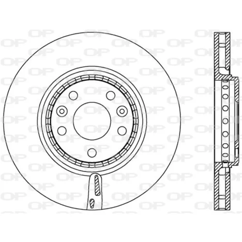 Brzdový kotúč OPEN PARTS BDA2547.20