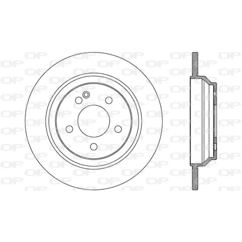 Brzdový kotúč OPEN PARTS BDA2778.10