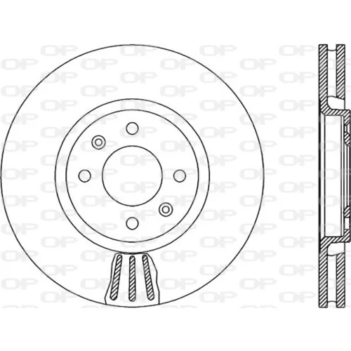 Brzdový kotúč OPEN PARTS BDR1865.20