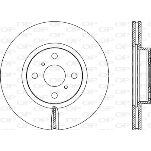 Brzdový kotúč OPEN PARTS BDR2316.20
