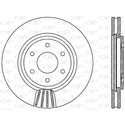 Brzdový kotúč OPEN PARTS BDR2375.20